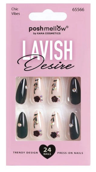 Poshmellow Lavish Desire Press-On Nails – Chic Vibes 65566 - ANNS BEAUTY SUPPLY